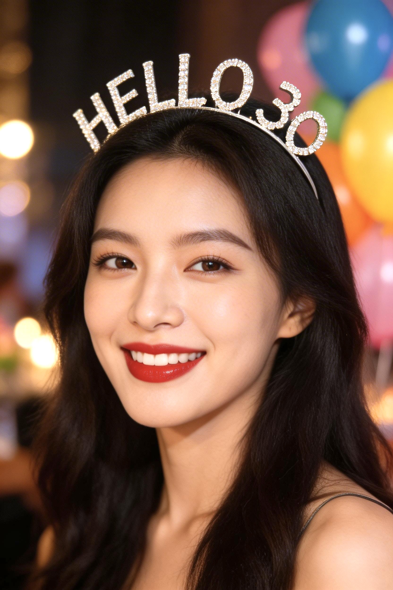 30 Yaş Gümüş Metal Taç