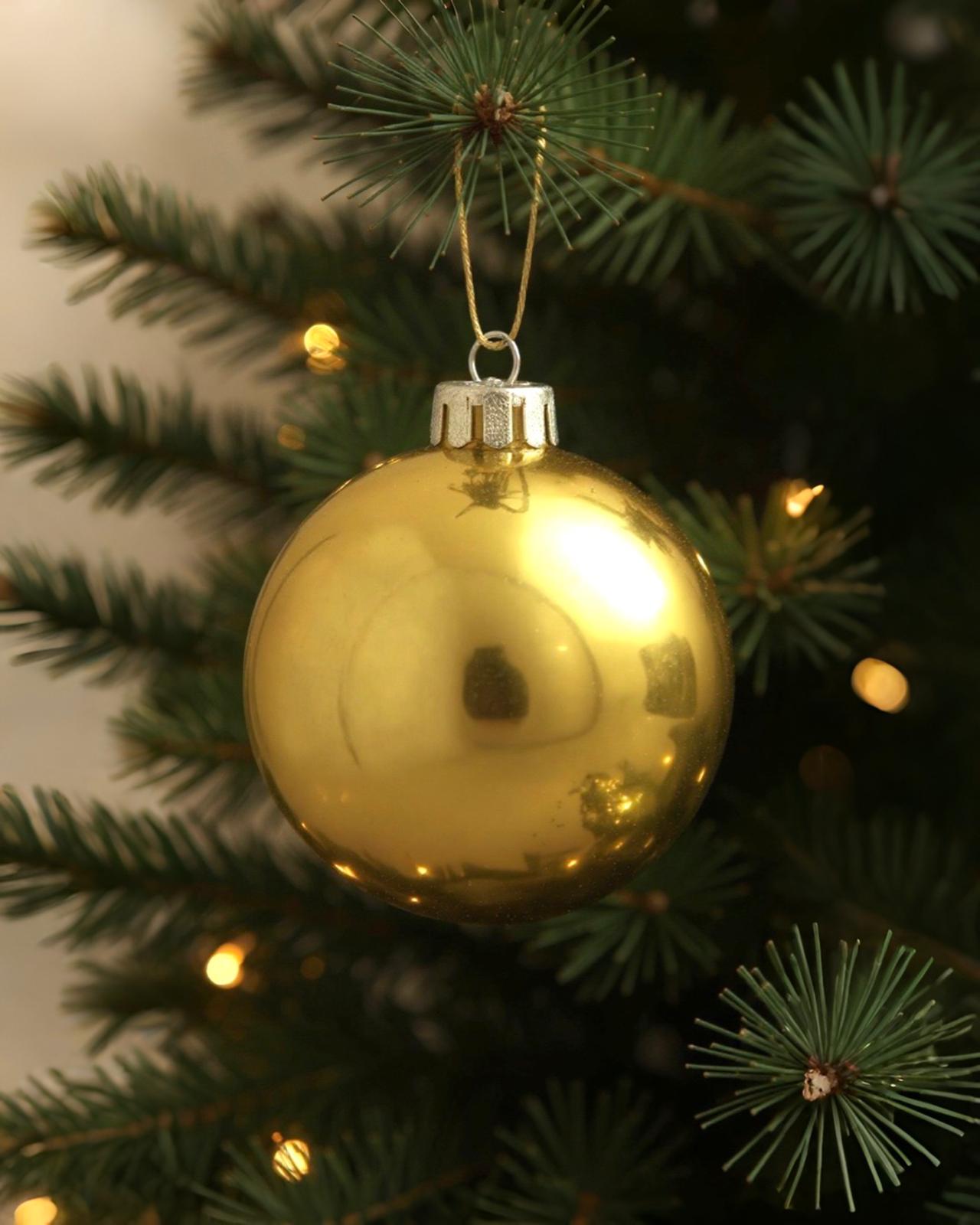 Yılbaşı Gekor  Gold 20 cmi Top Süs