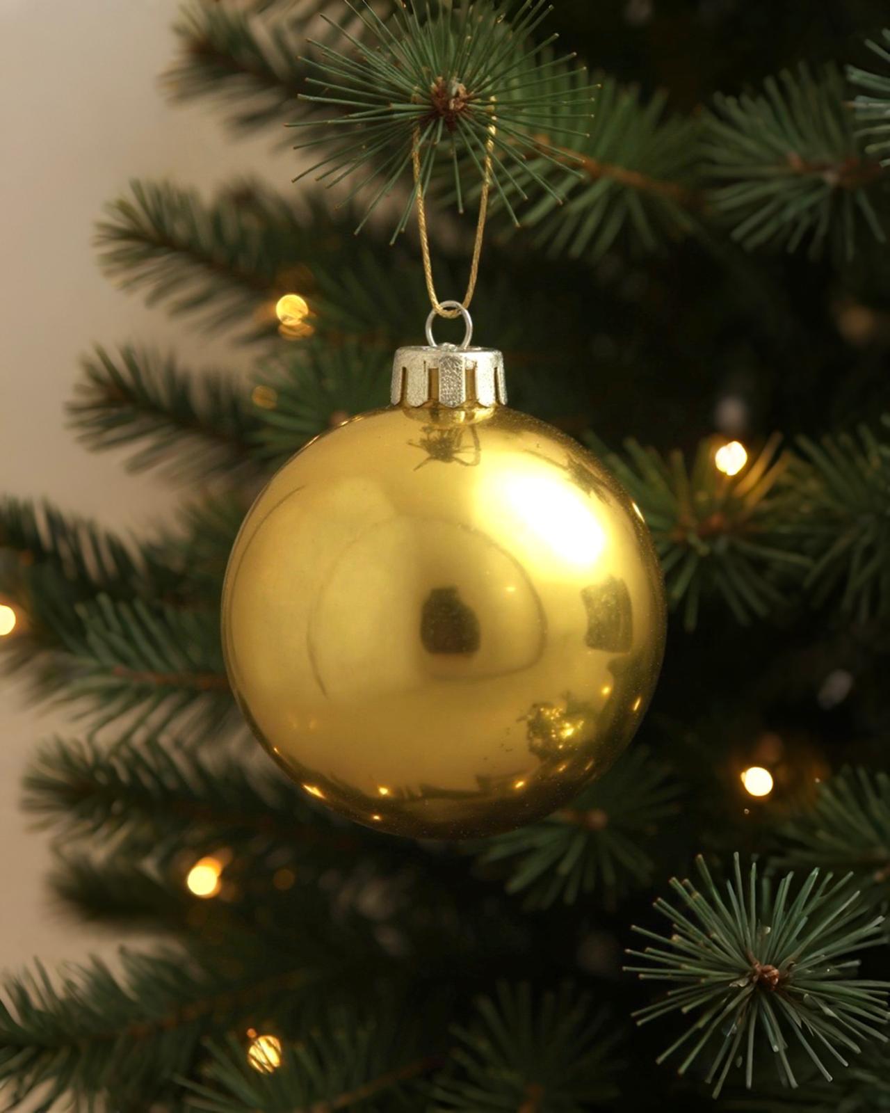 Yılbaşı Gekor  Gold 20 cmi Top Süs