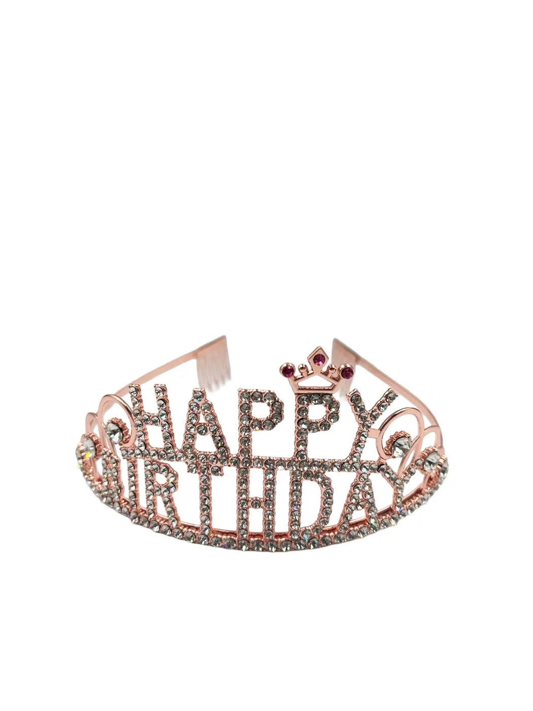 Happy Birthday Yazılı Taşlı Kraliçe Tacı