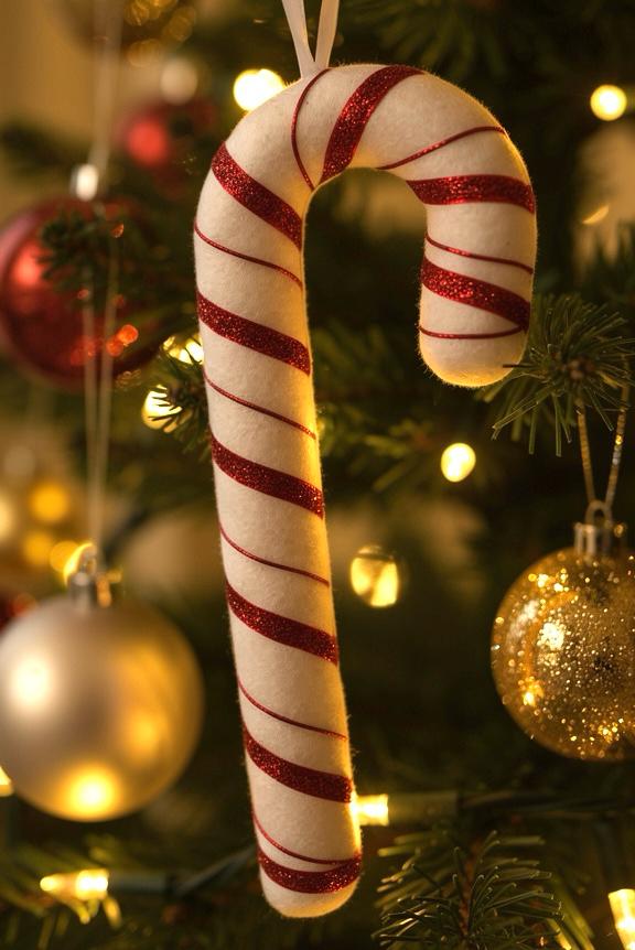 Çam Ağacı Baston Şeker Süsü