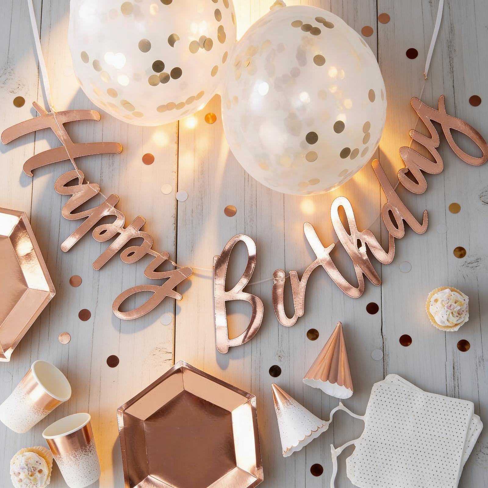 Ginger Ray Rose Gold Parti Seti