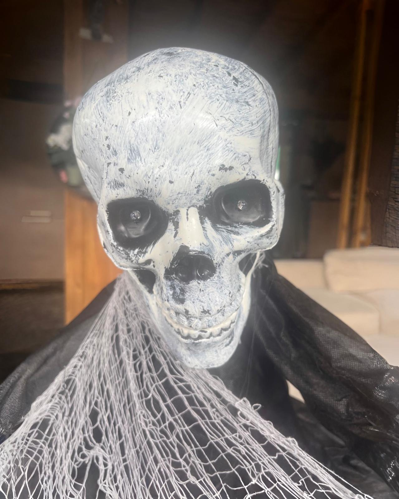 Cadılar Bayramı Hareketli İskelet Sensörlü Işıklı Müzikli