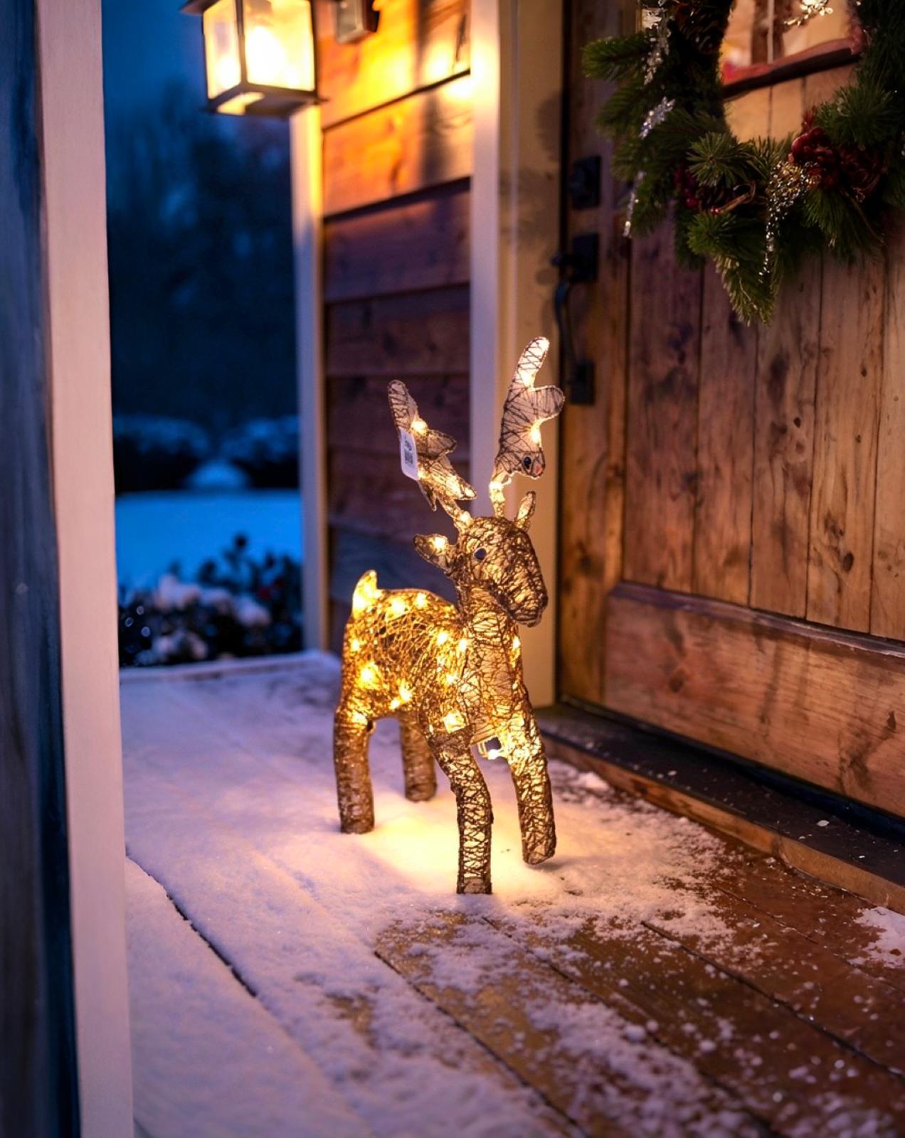 Yılbaşı Rose Gold Renkli Geyik Süs