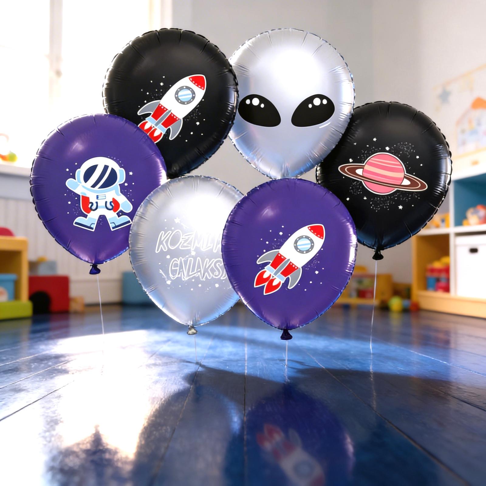 Uzay Temalı Lateks Balon 7'li