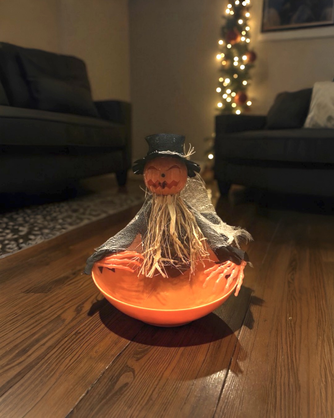 Hareketli Balkabağı Şeker Kasesi