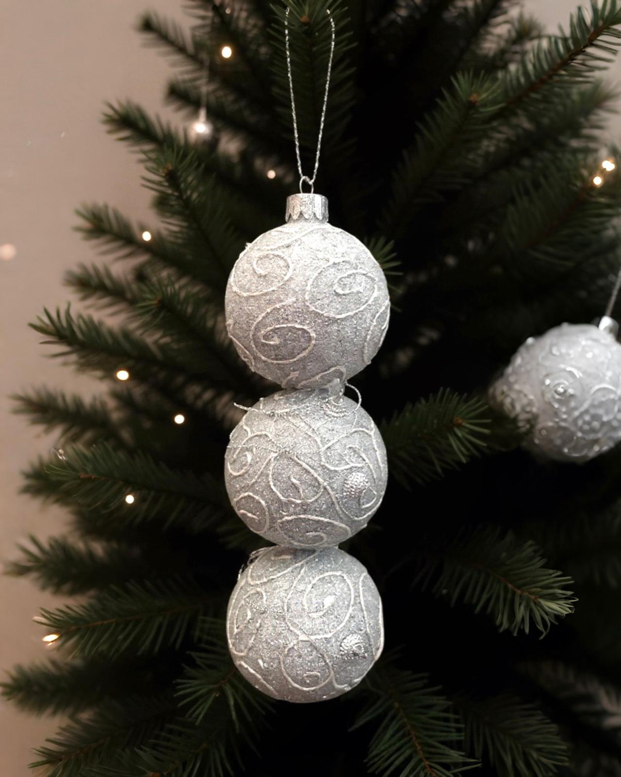 Yılbaşı Ağacı Lüks Top Süs 8 CM