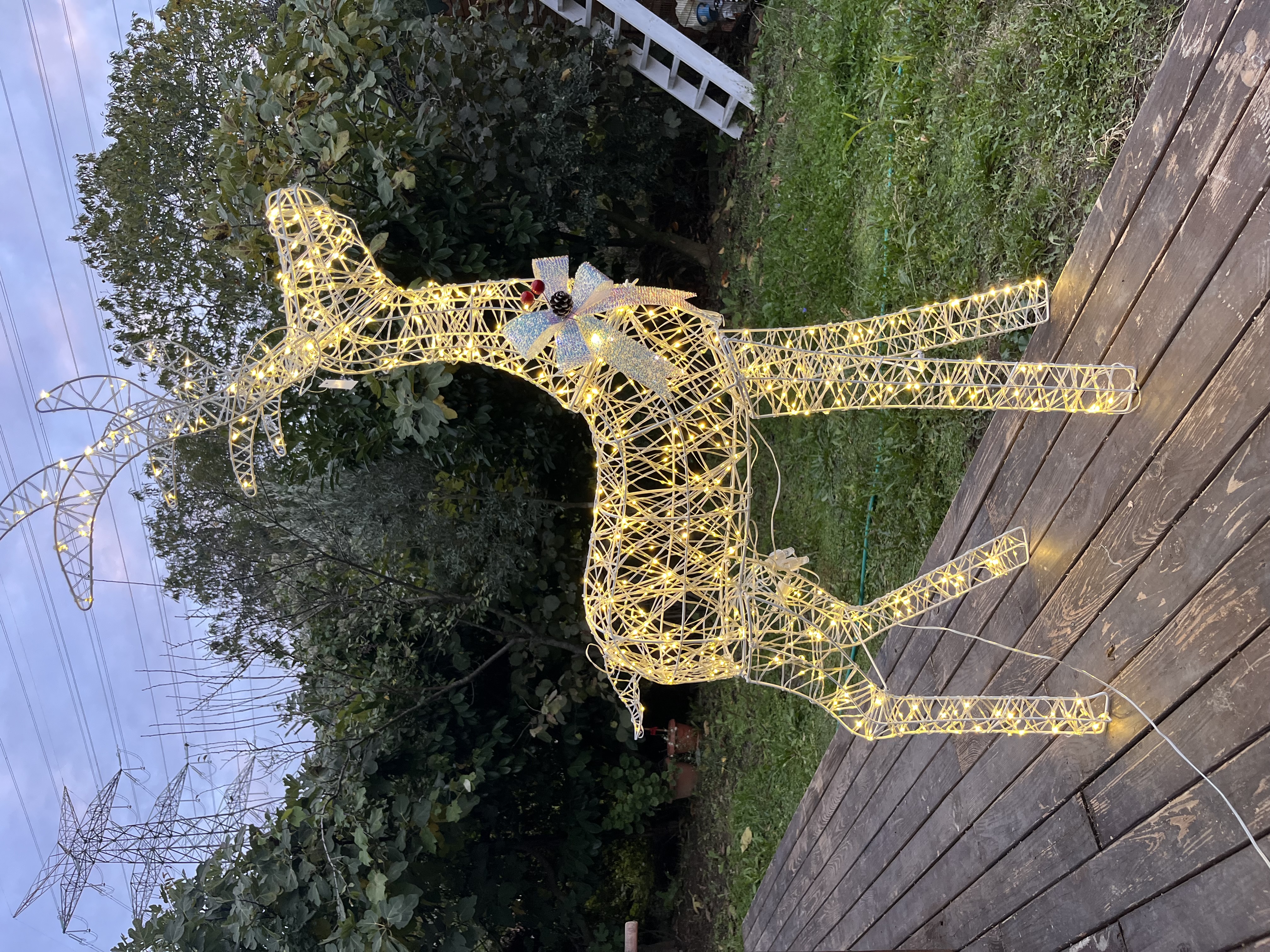 Yılbaşı Işıklı Led Geyik 640 LED – Beyaz & Gün Işığı 135 cm