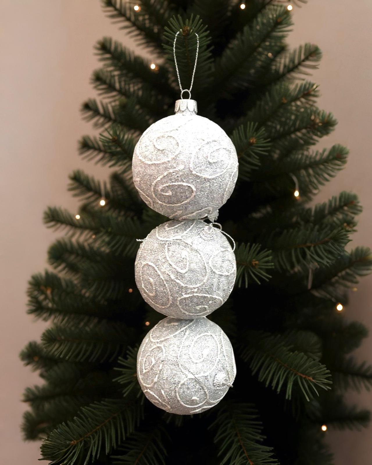 Yılbaşı Ağacı Lüks Top Süs 8 CM