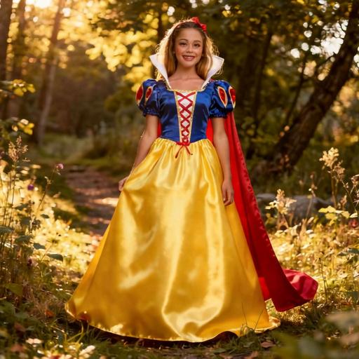 Pamuk Prenses Lüks Kostümü – Kadife Kumaşlı Kabarık Etekli