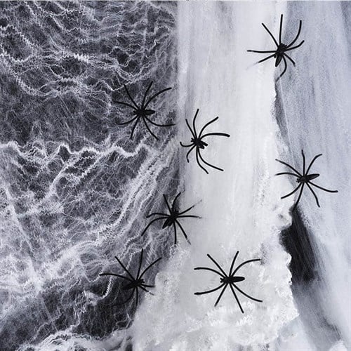 Cadılar Bayramı Örümcekli Beyaz Ağ