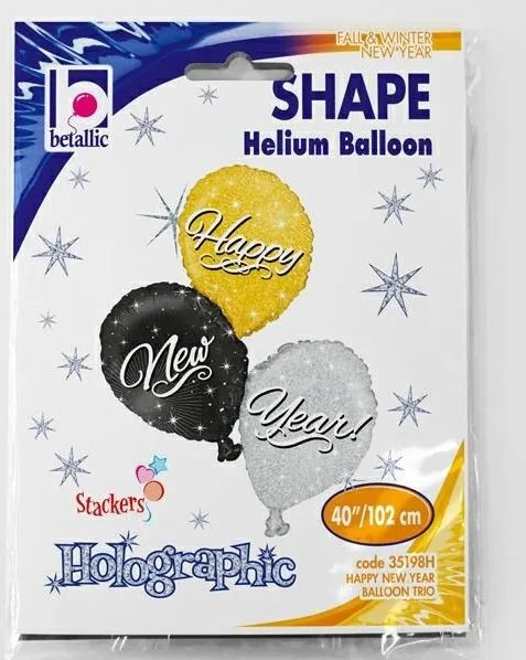 Yılbaşı Happy New year Balon Temalı Folyo Balon