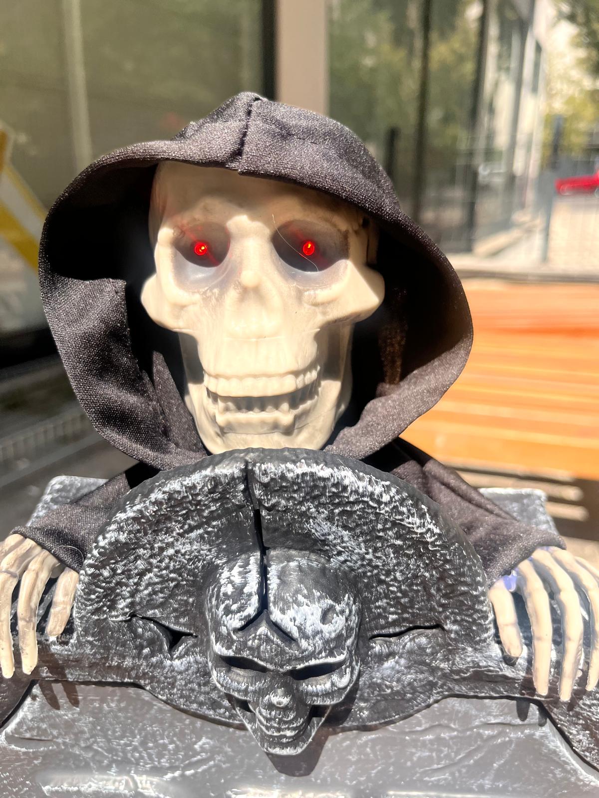 Hareketli Sensörlü Korku Mezarı | Müzikli IŞIKLI Halloween Dekoru