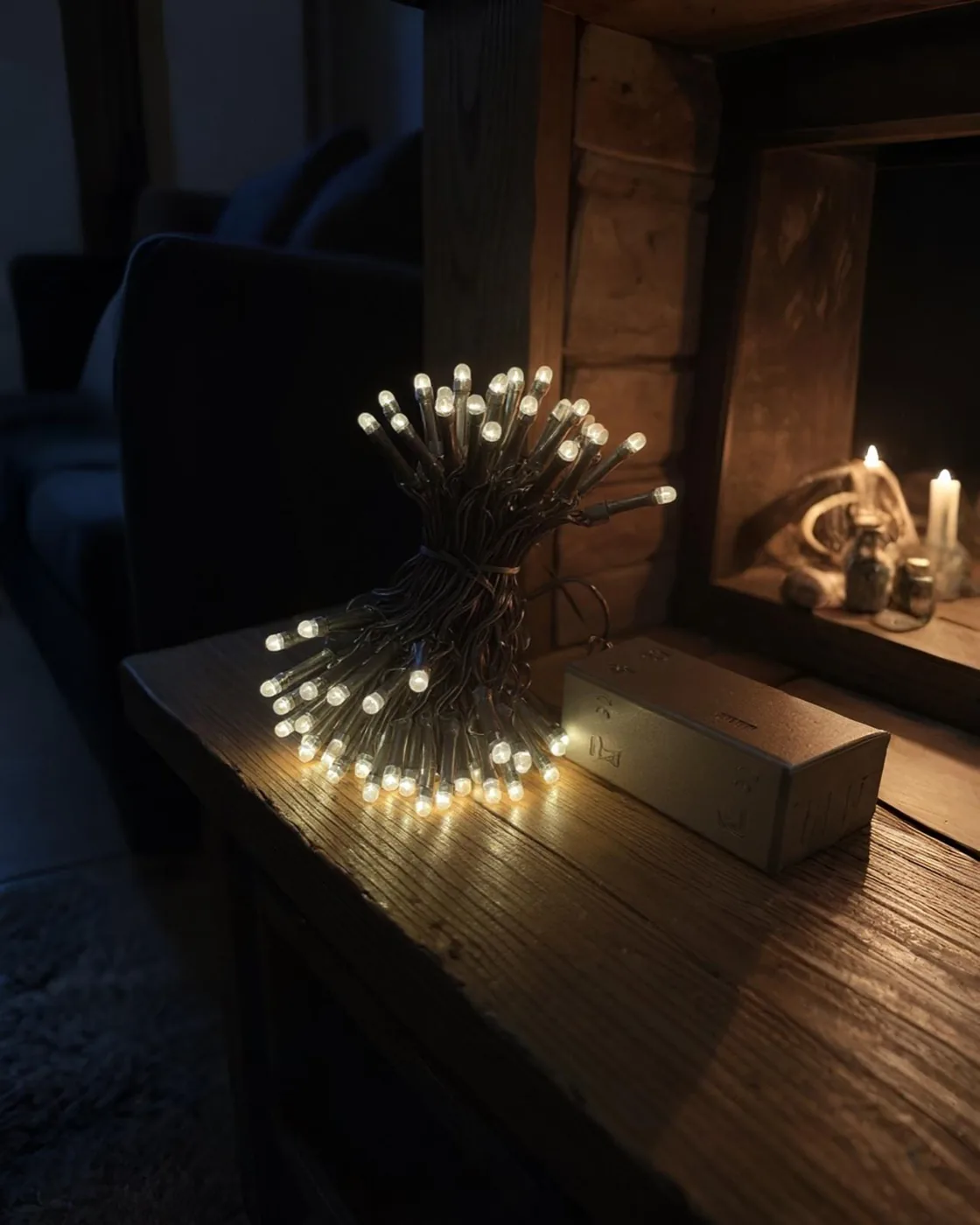 Yılbaşı Pilli Gün Işığı Led Işık 80 led / 8mt