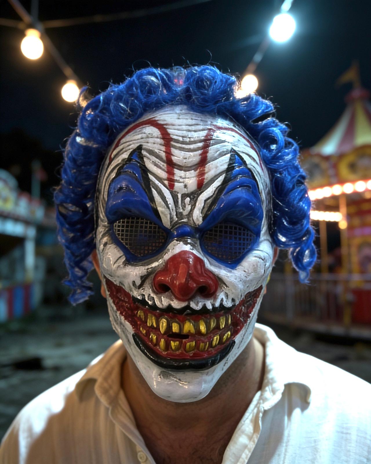 Halloween Joker Maskesi – Korkunç Palyaço Maskesi, Cadılar Bayramı Kostüm Maskesi