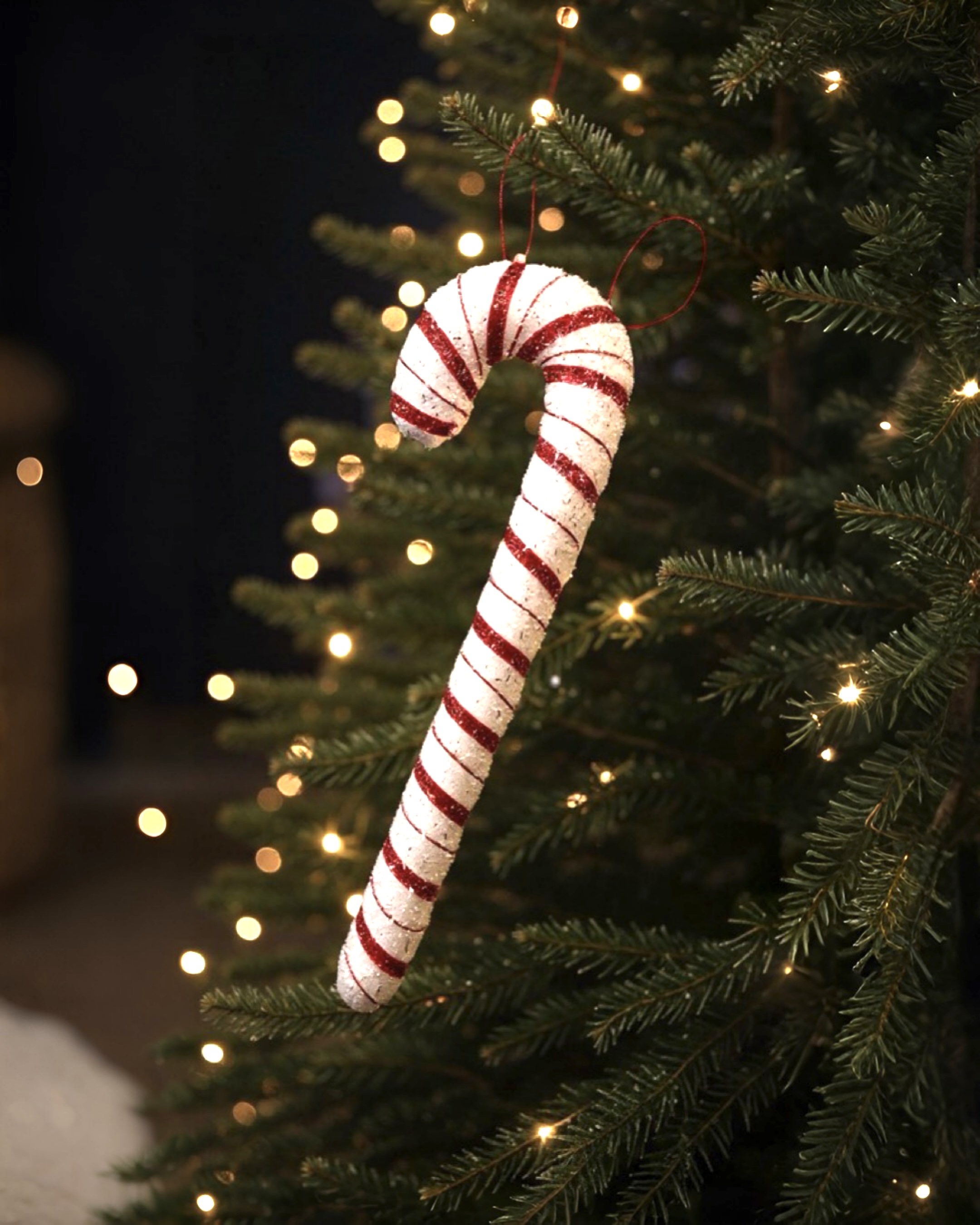 Yılbaşı Çam Ağacı Baston Şeker Asma Süs