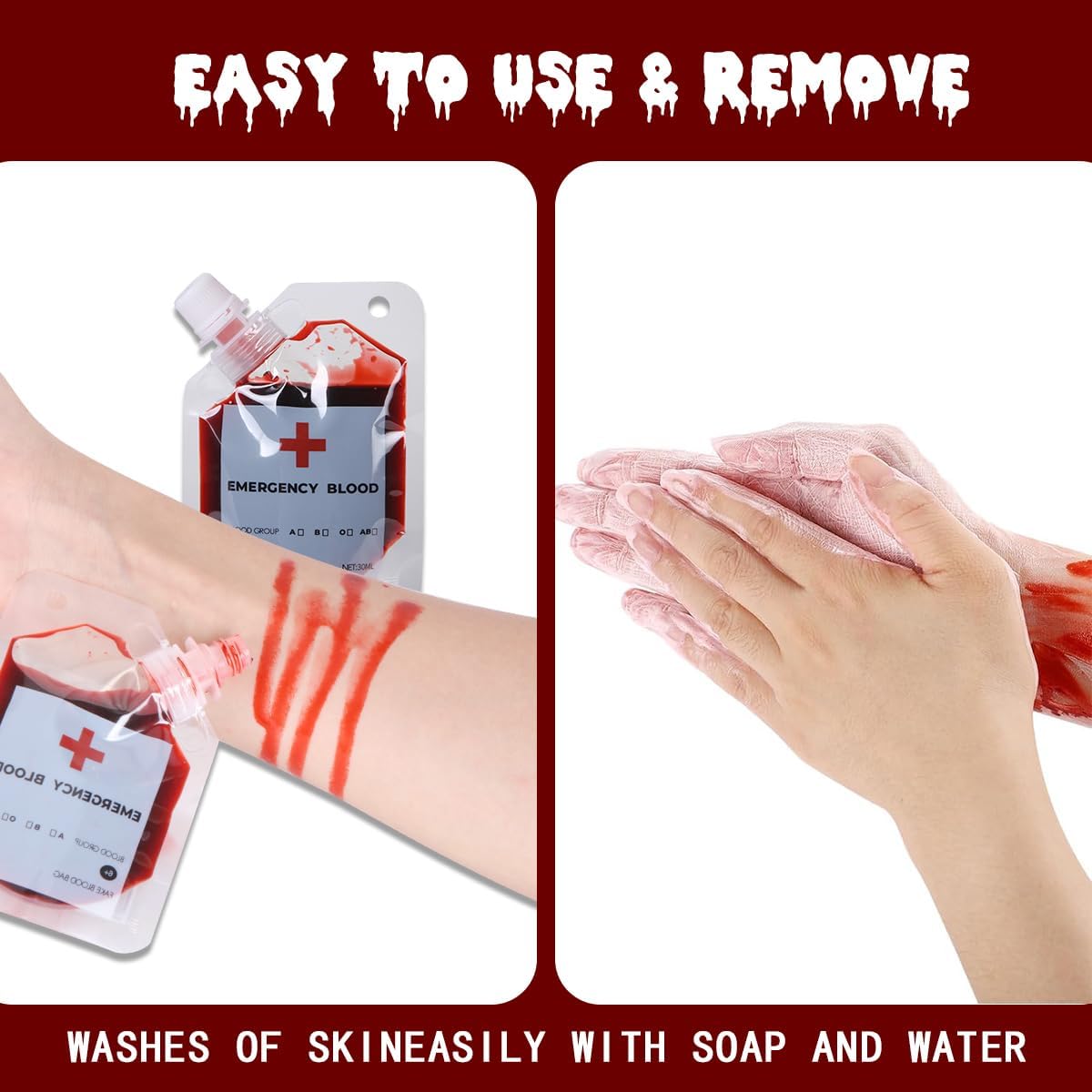 Cadılar Bayramı Yapay Kan Torbası - 30 ml