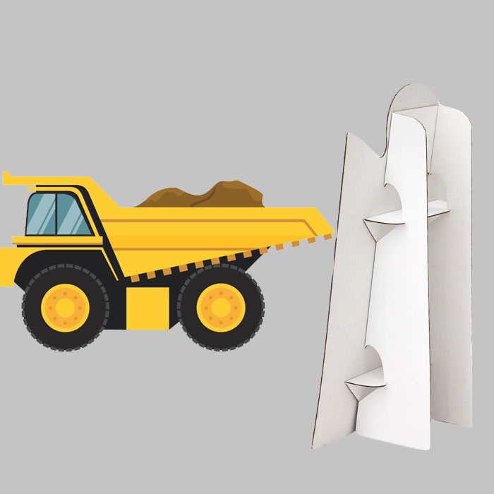 İnşaat Kamyonu Ayaklı Pano