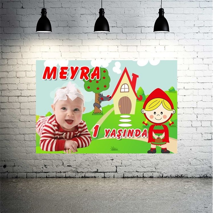 Kırmızı Başlıklı Kız Kişiye Özel Afiş