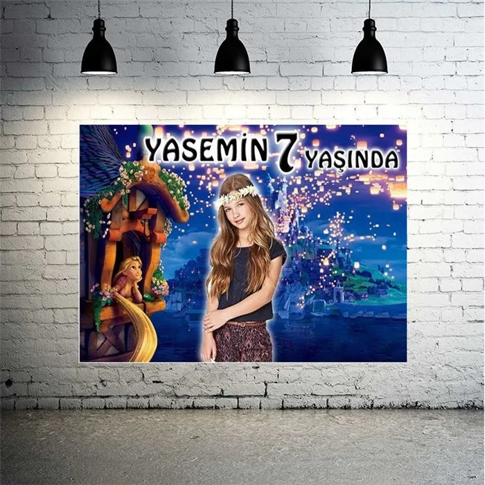 Kişiye Özel Rapunzel Afiş