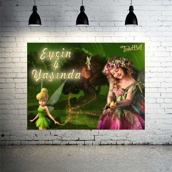 Kişiye Özel Tinker Bell Temalı Afiş