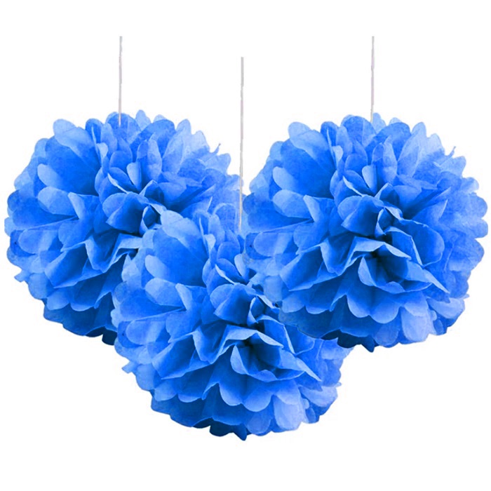 Amscan Lacivert Renkli Ponpon Çiçek