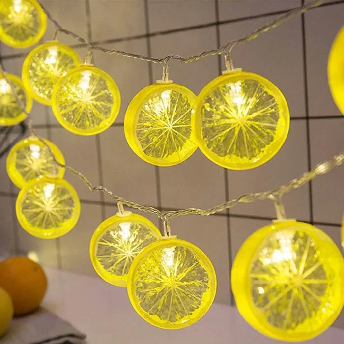 Limon Dilimi Sıralı Dekoratif Led Işık