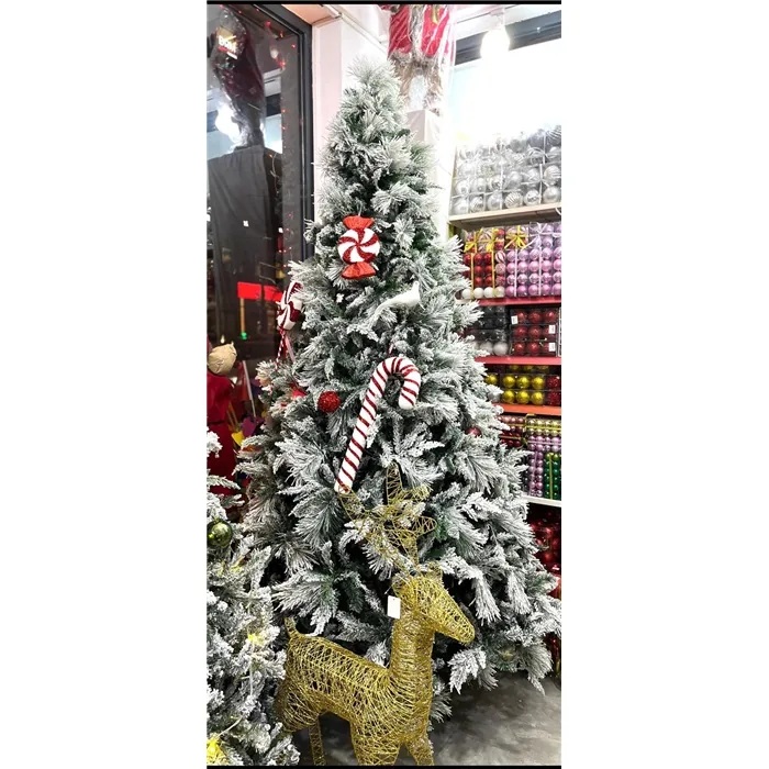 Lüks Karlı Yılbaşı Çam Ağacı 240 Cm Yeşil