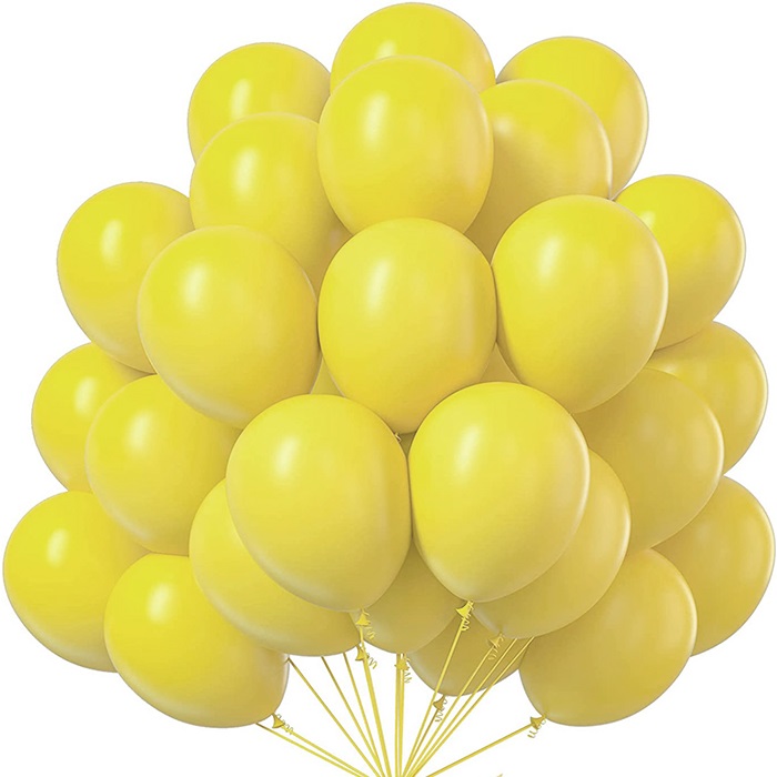 Sarı Renkli Makaron Soft Balon