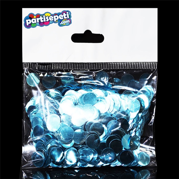 Mavi Metalik Balon Konfetisi