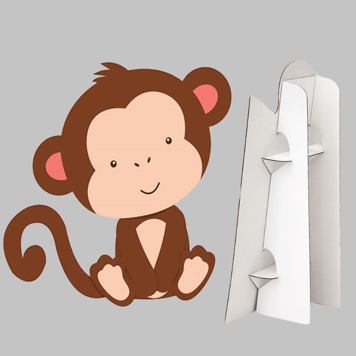 Maymun Figürlü Ayaklı Pano