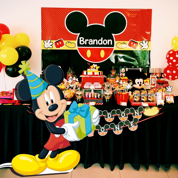 Mickey Mouse Temalı Ayaklı Pano