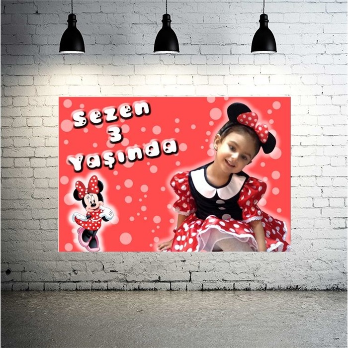 Minnie Mouse Fashion Kişiye Özel Afiş