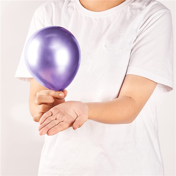 Mor Renkli Mini Krom Balon