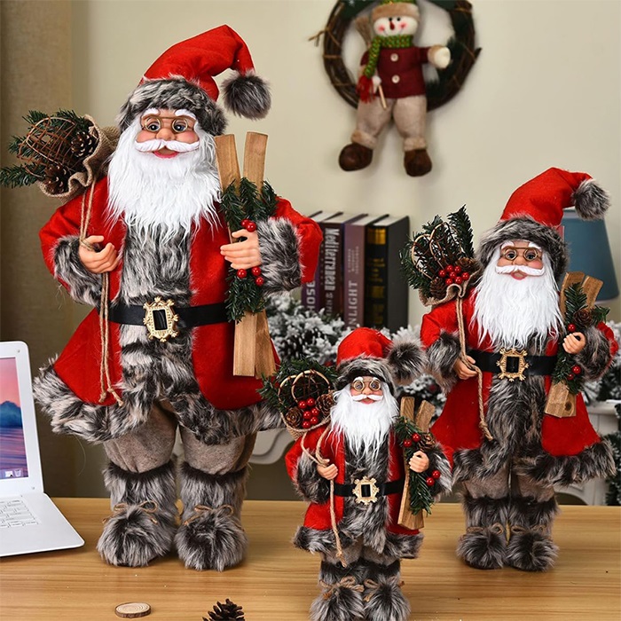 Yılbaşı Noel Baba Kızaklı Model Kırmızı