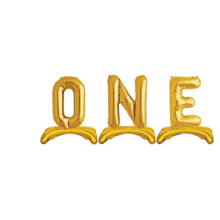 One Yazılı Ayaklı Folyo Balon