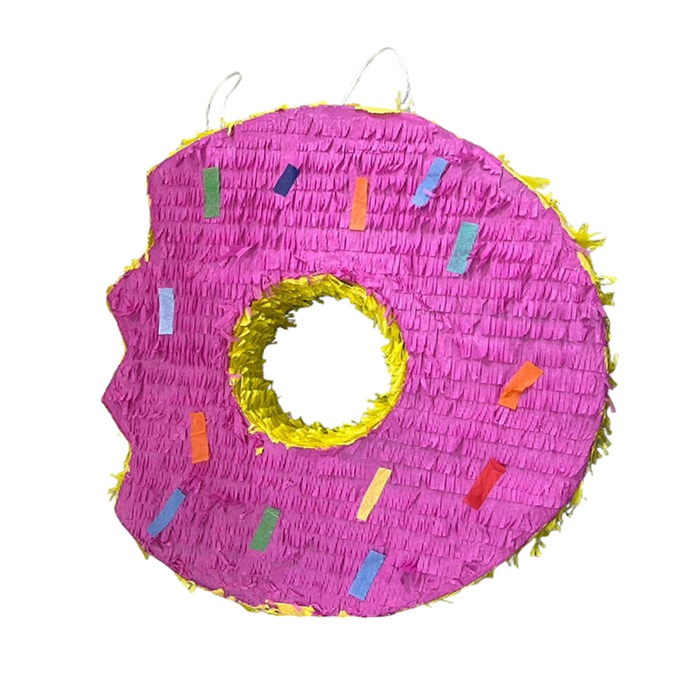 Pembe Ve Mavi Donut Şekilli Pinyata