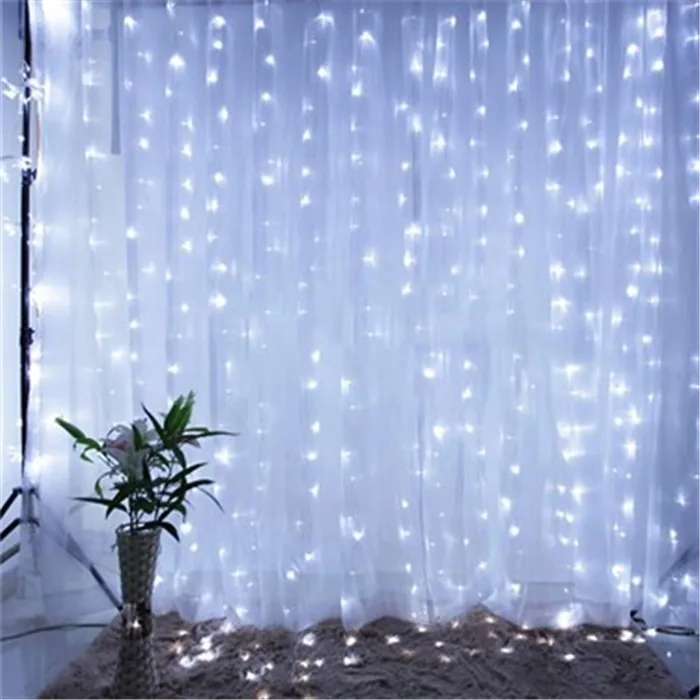 Perde Saçak Yılbaşı Led Günışığı  3*3 Metre Işık