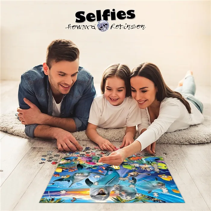 Prime 3D Oyuncu Yunuslar 500 Parça Yetişkin Puzzle