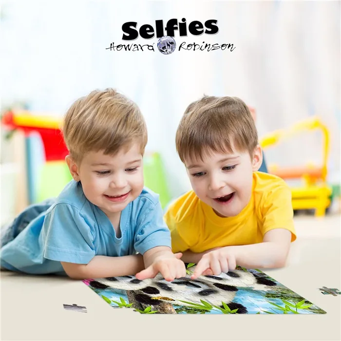 Prime 3D Panda Pelüş Ve Selfie 48 Parça Puzzle