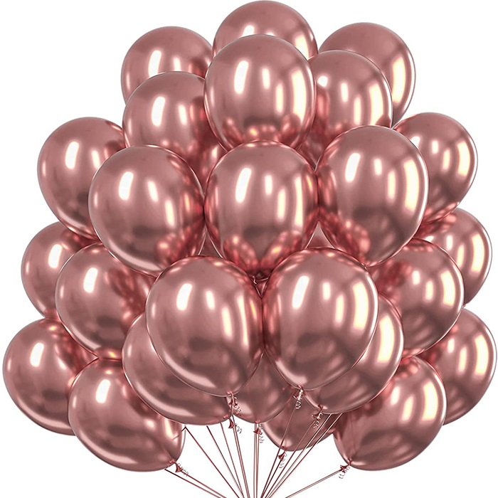 Rose Gold Renkli Krom Balon