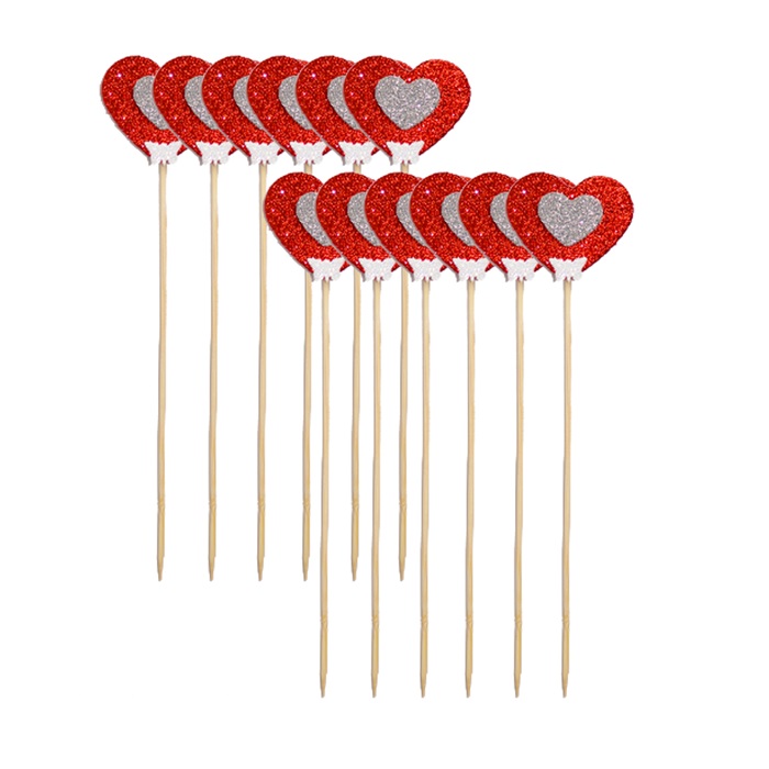 Sevgililer Günü Kalp Kürdan Süs