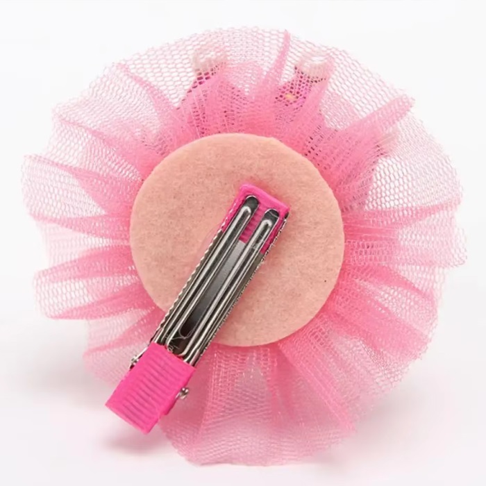 Taç Mini Eva İncili Tüllü Toka