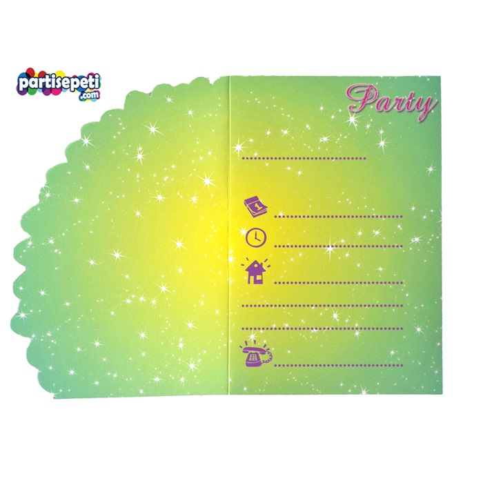 Tinker Bell Temalı Davetiye