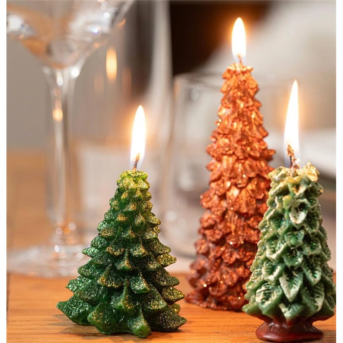 Yeşil Çam Ağacı Mum