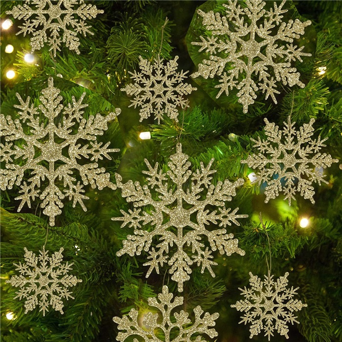 Yılbaşı Ağaç Süsü Kar Motif Süs