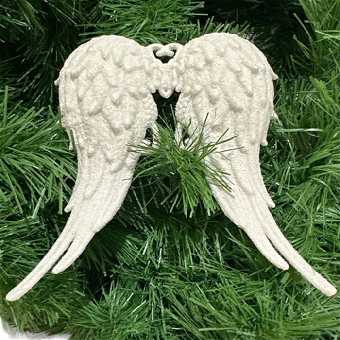 Yılbaşı Ağacı Beyaz Melek Kanadı Asma Süs