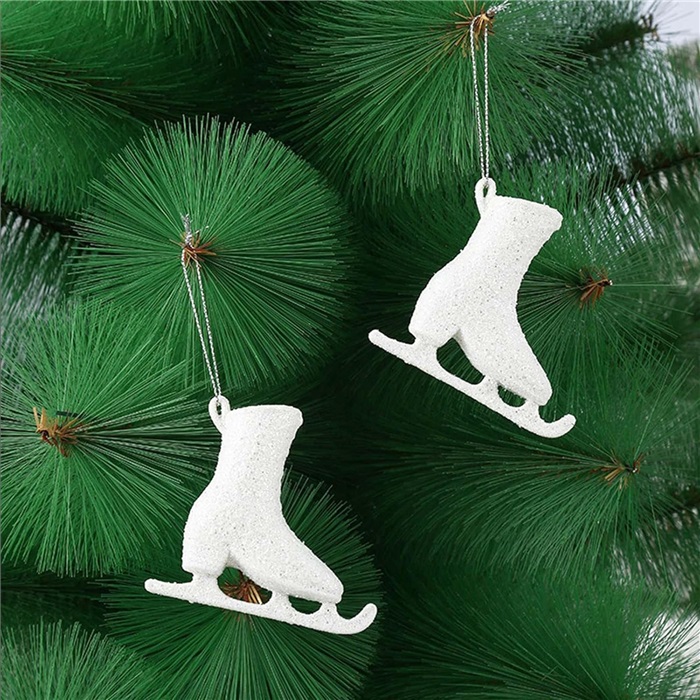 Yılbaşı Ağacı Go;d Paten Asma Süs 3 lu