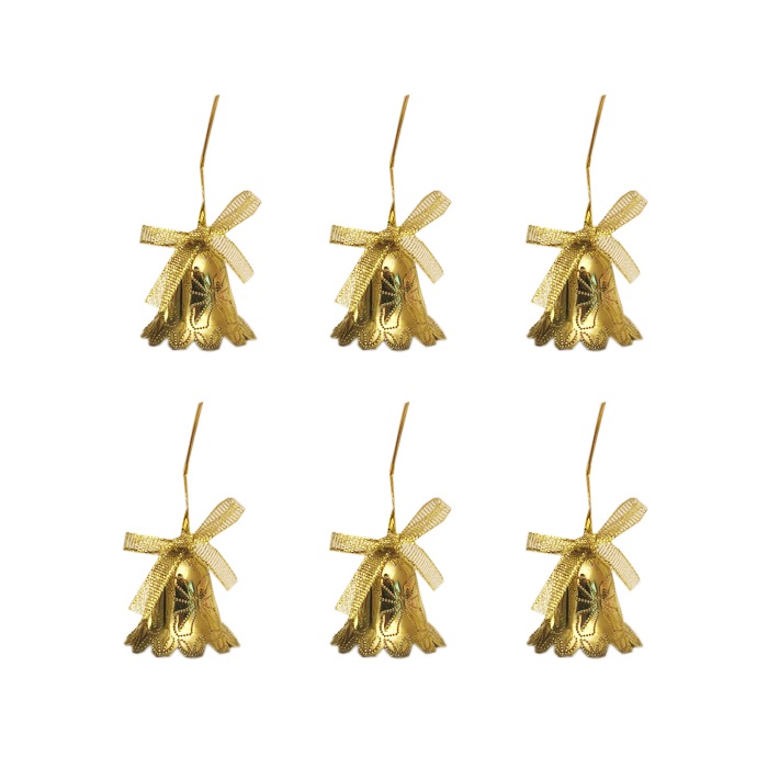 Yılbaşı Ağacı Çan Süs Sarı