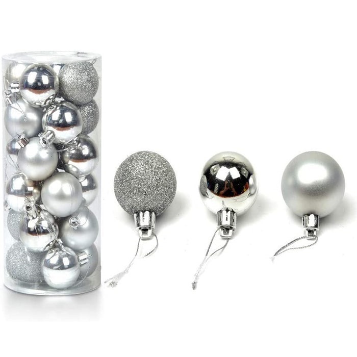 Gümüş Renkli Süslü Yılbaşı Ağacı